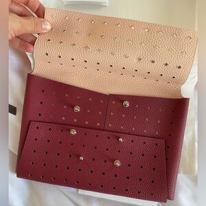 *NWB* Hermes Perforated Leather Clutch (Reversible)